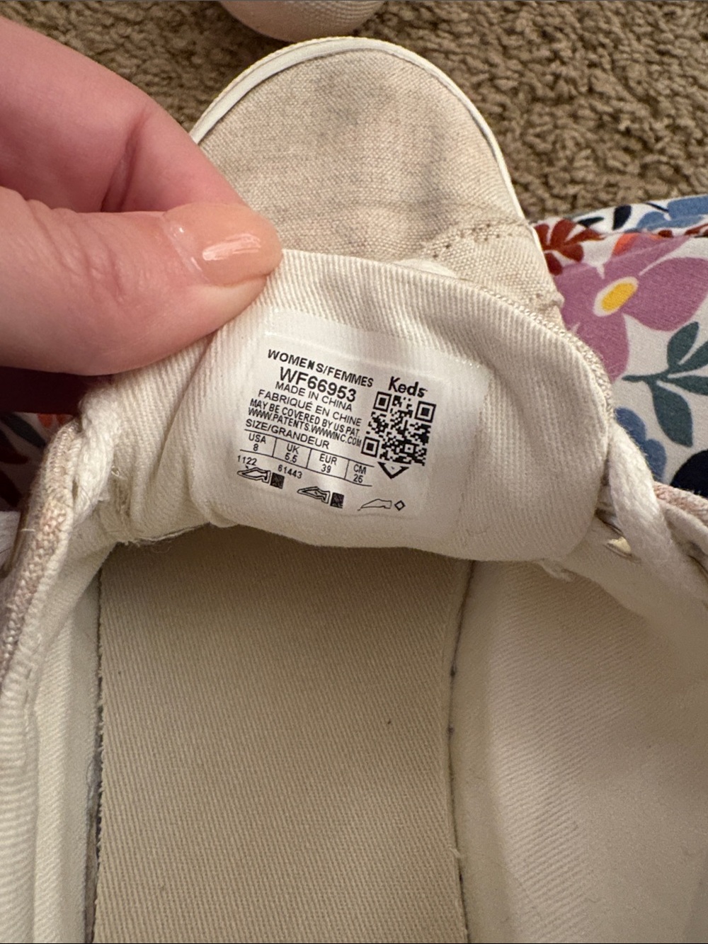 Keds Women’s Canvas Sneakers in Light Beige - Picture 3 of 5